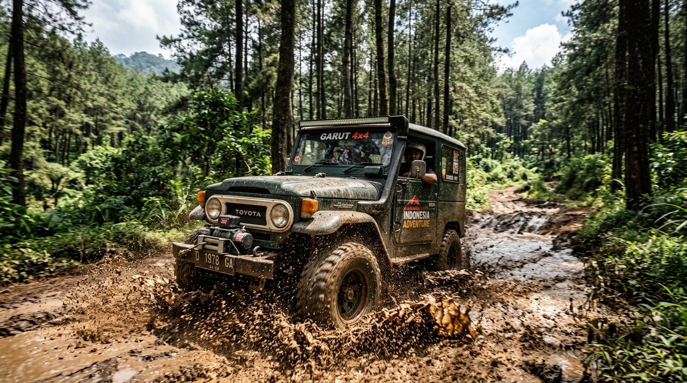 Jalur Lumpur Lapatur Offroad Garut